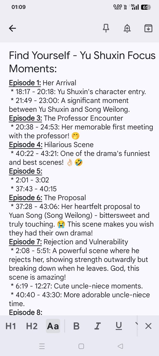 Jihyun2595's tweet photo. Want to easily find all of Yu Shuxin's (Cai Minmin) scenes in "Find Yourself"? I've put together a list of episode numbers and exact timings for your viewing pleasure!👌🏻😅 Enjoy!👍 
#YuShuxin https://t.co/mDGeBFOJpL