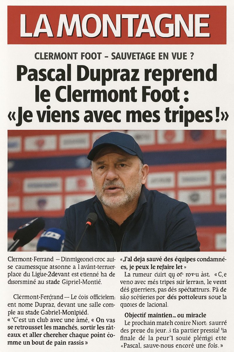 Dites-vous une chose, c’est que ce soir, <a href="/daminoumiaouu/">Daminoumiaouu</a> a fait croire à <a href="/jay78bay/">jaybay</a> que Mazeyrat était déjà viré et que c’est Dupraz qui arrivait. 

En prime, ce montage dégueulasse. 

Et … Jay est tombé dans le panneau 🤣