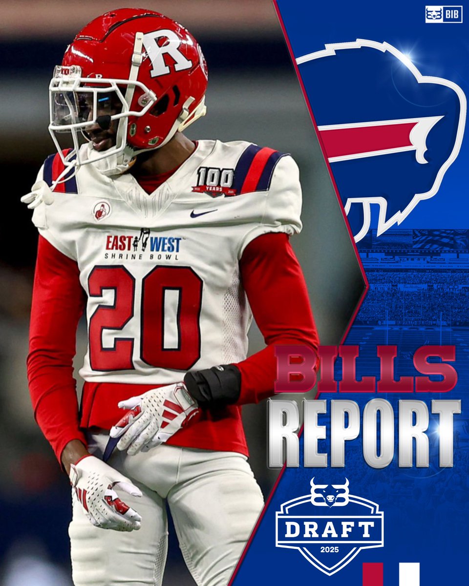BuiltInBuffalo_'s tweet photo. REPORT***

#Rutgers CB Robert Longerbeam has met with the #Bills via Zoom per @JustinM_NFL 

Ran 4.39 at the Combine. 👀

#BillsMafia | #NFLDraft | #BuiltinBuffalo https://t.co/j0W94uBBsD