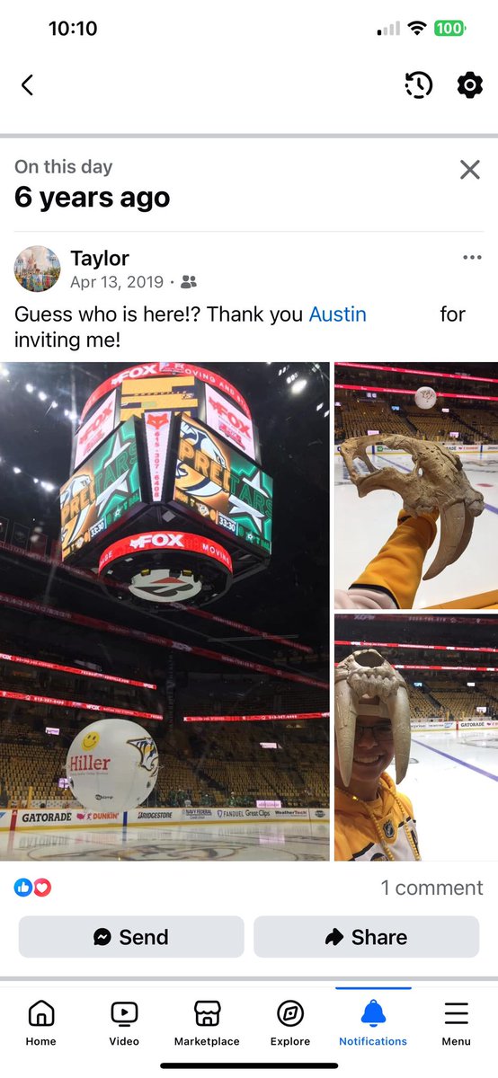 The_Pred_Head's tweet photo. Fun fact: 6 years ago today was the only game that the #predhead went to where the @PredsNHL won! Well, that is until #predhead3 made its debut in #milhockey and got 3/4 points on my first visit to see @mkeadmirals ! 🥳 https://t.co/cdsQYtCAg1