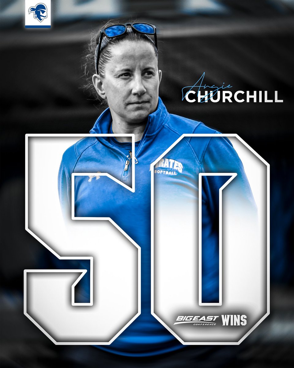 PAINTING THE BIG EAST BLUE🖌️

With her 50th career @bigeast win today, @coachchurchill becomes the quickest coach in program history to reach the 5️⃣0️⃣ mark‼️

#HALLin🔵⚪️ | #HooksUp