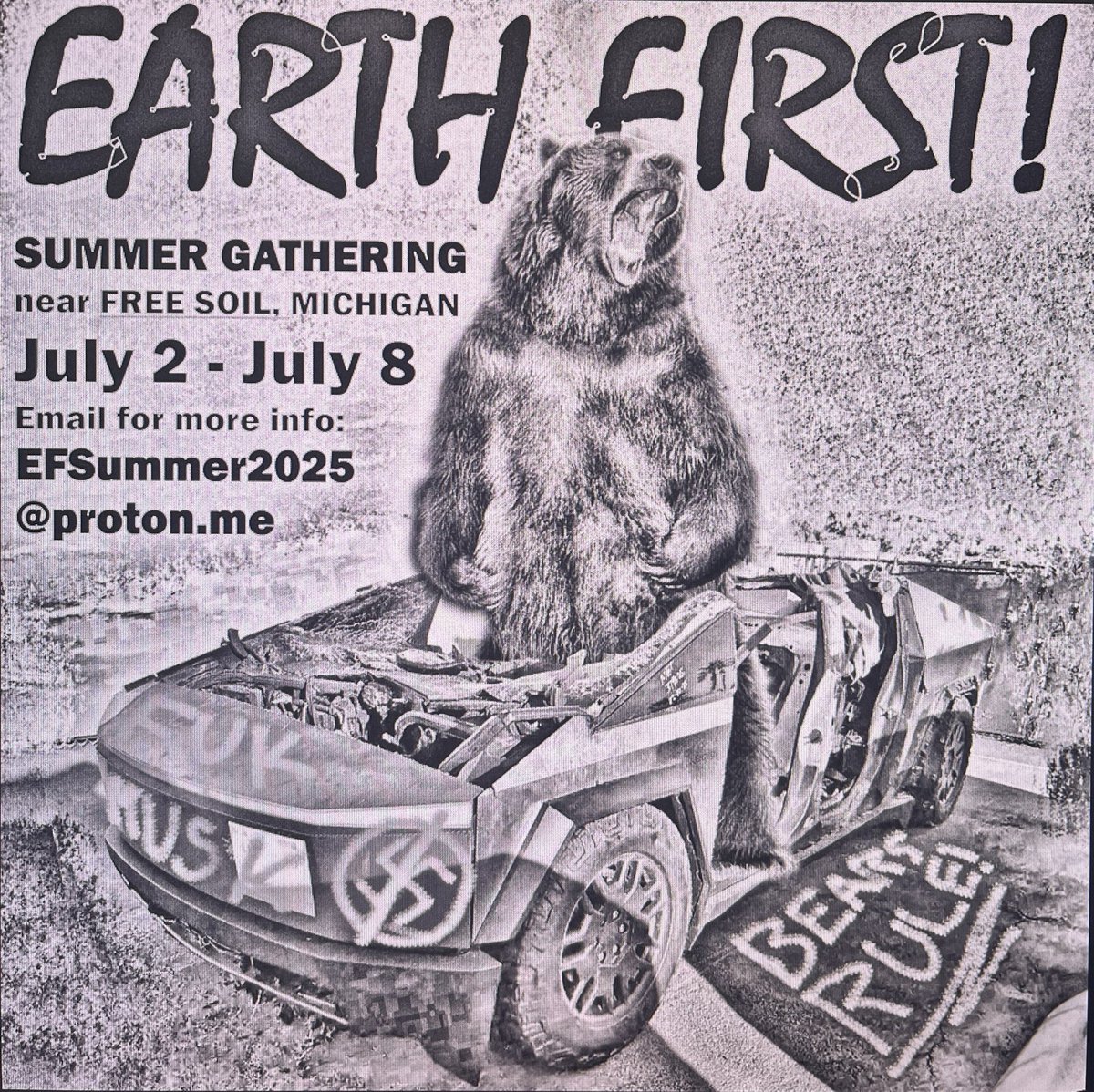 Another Earth First! Summer Gathering is less than three months away. Check out the website for more info. 

earthfirstjournal.news/2025/04/13/ano…