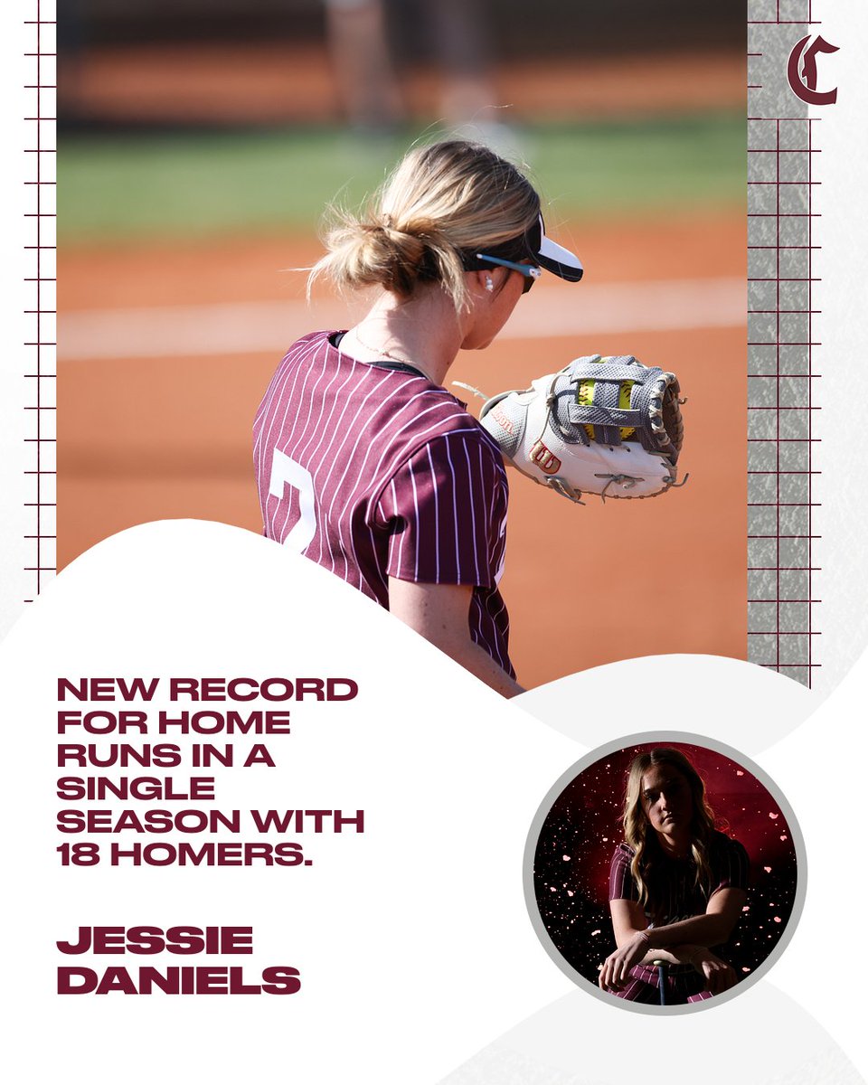Jessie Daniels break the record for most home runs in a single season! 

#️⃣ #TigerUp