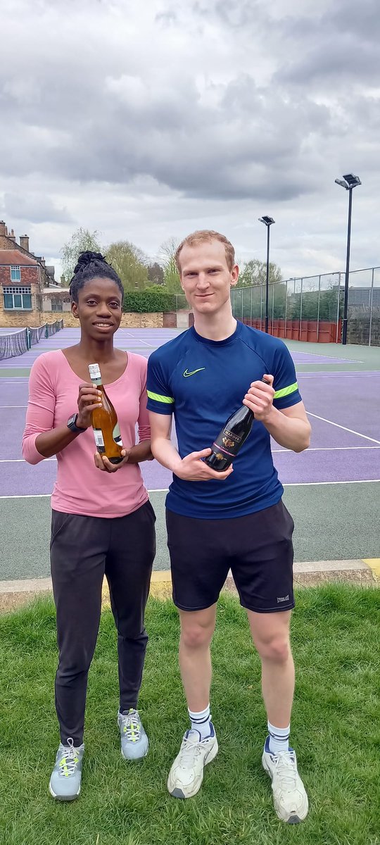 Congratulations to Wodu 🏆and James 🏆who won the first social tournament of the 2025 season <a href="/RustlingsLTC/">RustlingsLTC</a>  Thanks to everyone who took part also to Pat who organised the event and served up some splendid half-time refreshments.
