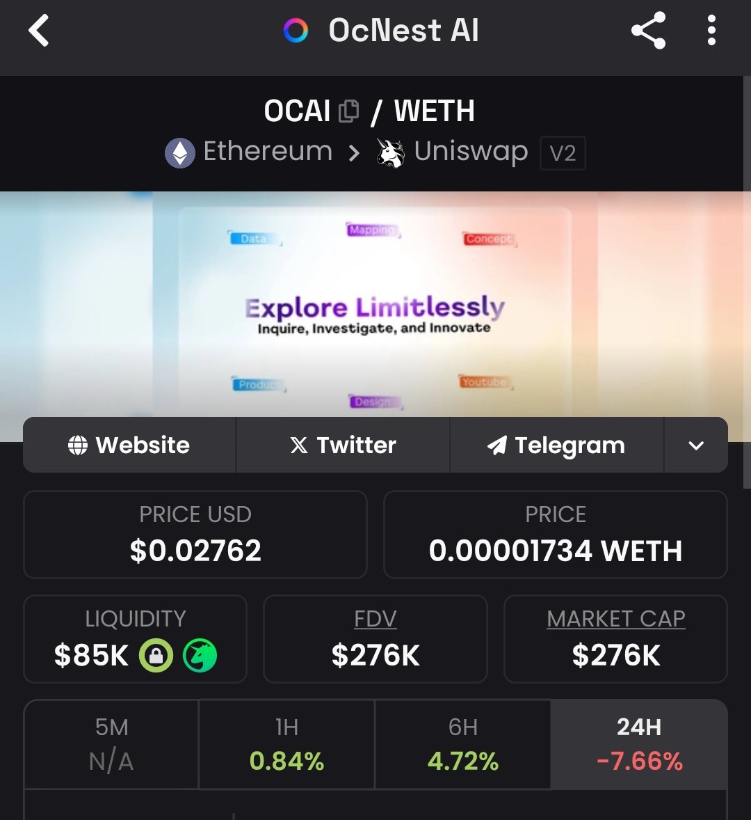 Samoranking_012's tweet photo. @CryptoMichNL It’s going to be a massive setup for alts to reclaim momentum-and $OCAI is one of the few, positioned with utility and upside.

Low MC. $wETH staking reward.
You don’t get many chances like this

Stake now: https://t.co/AXEjDlEWO9
CA: 0xe0396ef787f8b0385f0e73d30acf8b922b1761f1 https://t.co/vhkW637W9w