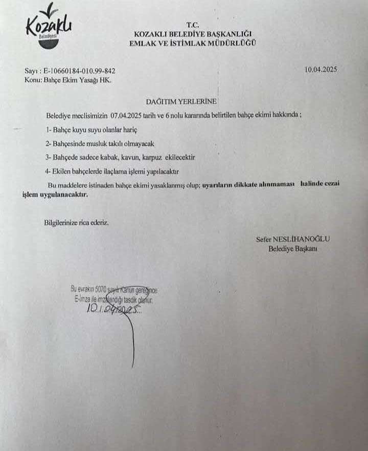 Medyanın uyanışçıları bile işgal kuvvetlerinin psikolojik harp maşası olduğuna göre halk kendisine açılan askeri savaşı okumadan nasıl anlayacak? "BAHÇE EKİM YASAĞI" diye bir yasayı kanun diye dayatan, eli belediyelere uzanan BM İtalya merkezli işgalci yapı halka eşik altı