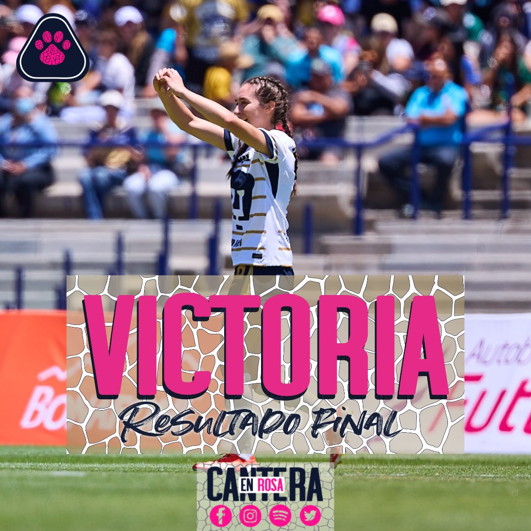 Cantera En Rosa (@canteraenrosa) on Twitter photo Victoria históricaaaaa
<a href="/PumasMXFemenil/">PumasMX Femenil</a> Dan un manotazo en la mesa de cara a liguilla , con dos goles, primero Silvana flores respondiendo a su primer titularidad, y luego nuestra goleadora histórica, Ribeiro Victoria históricaaaaa
<a href="/PumasMXFemenil/">PumasMX Femenil</a> Dan un manotazo en la mesa de cara a liguilla , con dos goles, primero Silvana flores respondiendo a su primer titularidad, y luego nuestra goleadora histórica, Ribeiro