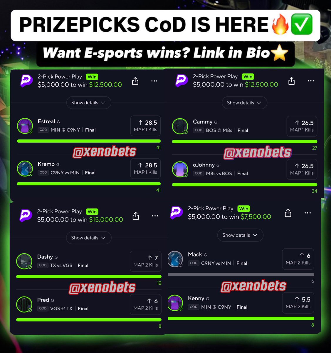 PREMIUM BANKING ON CALL OF DUTY RIGHT NOW 🔥🤯🤯

Grab picks here: discord.gg/CM8xJhVawt

$500 to a follower who Likes and RT’s!💥

#PrizePicks #GamblingTwitter #GamblingX
