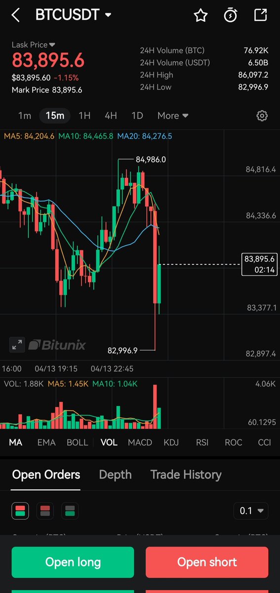 iffat_jaha6555's tweet image. Just set up my Bitunix trading screen with Ultra K-Line—smooth as butter! � TradingView integration is a game-changer. Tagging my crypto crew,
@GHOSTS_125 
@JISAN_006 
@ahmed_musarof for a shot at that $1K USDT! 🚀
 #BitunixGiveaway