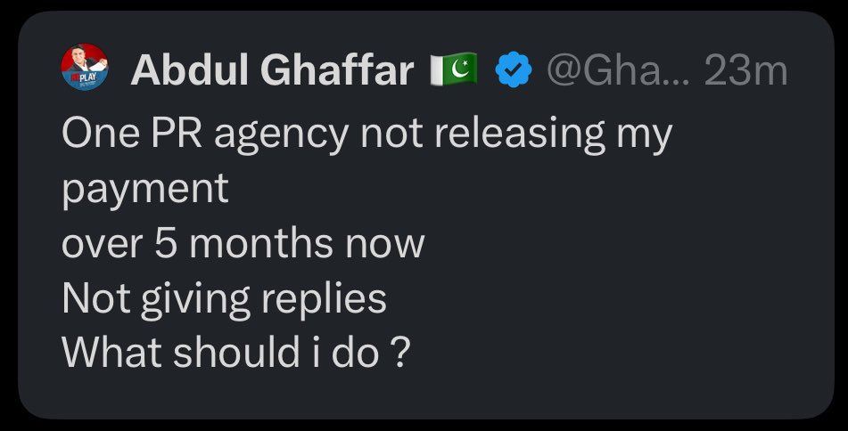 anngrypakiistan's tweet photo. Saya Corp is not releasing Abdul Ghaffars' payment. https://t.co/cseV9tv1Gs