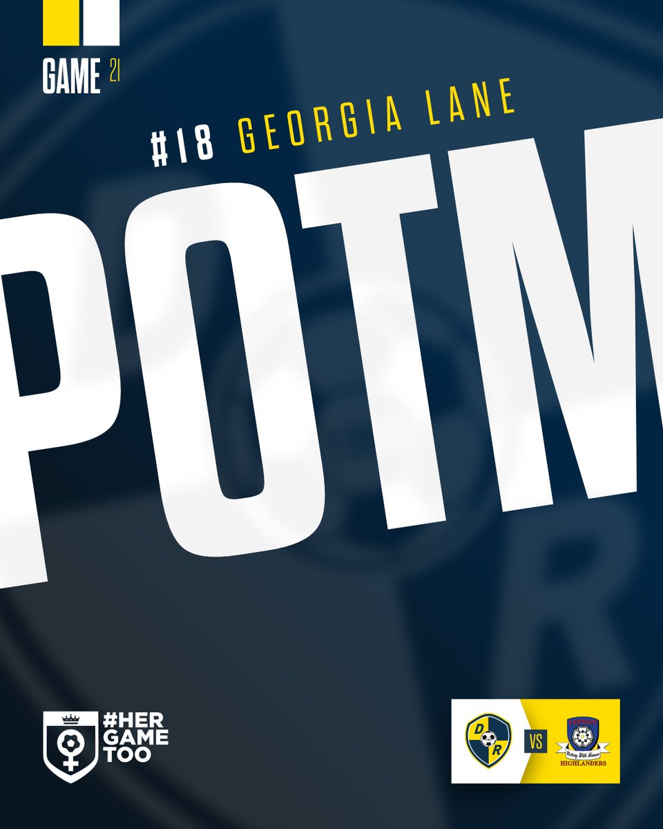 𝗣𝗢𝗧𝗠 

A really classy performance from Georgia this afternoon, fully deserving of todays Player of the Match!

Congratulations Georgia!