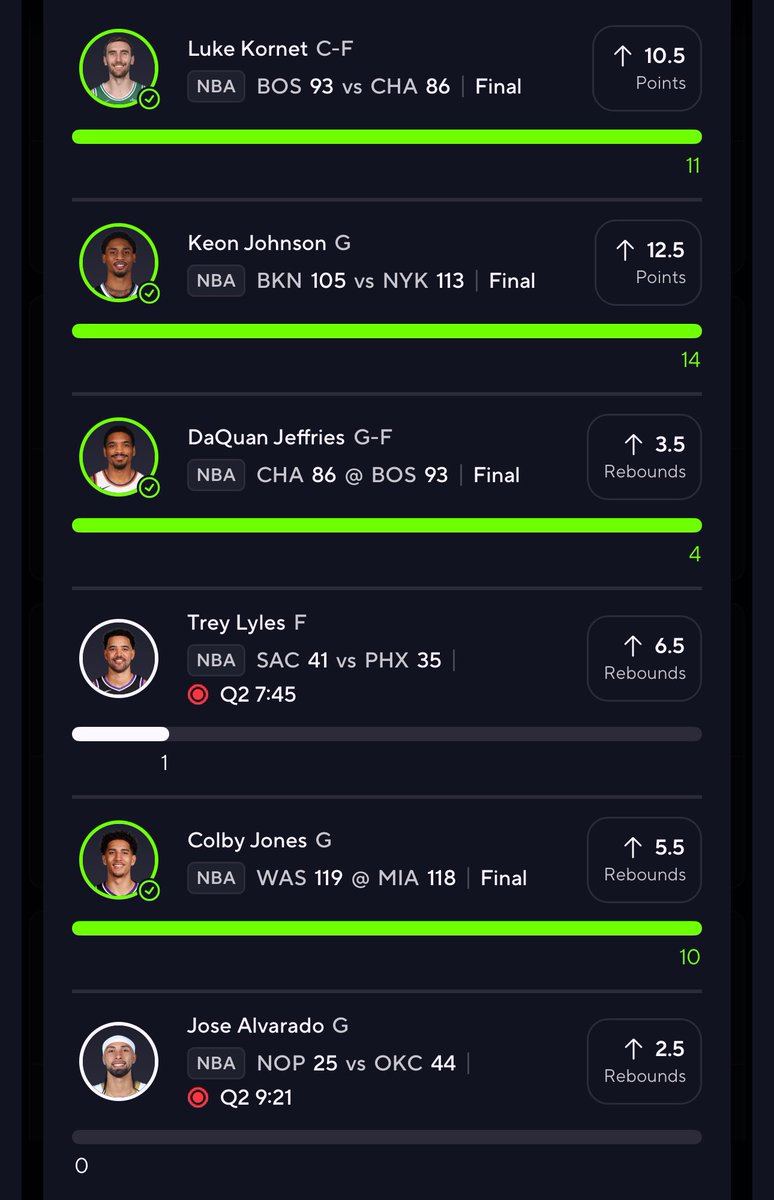 Cmon <a href="/TreyLyles/">Trey Lyles</a> <a href="/PrizePicks/">PrizePicks</a>  green this shii out yo