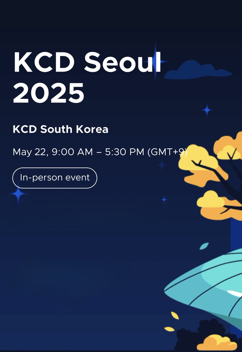 2025 Kubernetes Community Day Seoul이 여러분을 찾아옵니다!

📆 2025년 5월 22일 (목) 오전 9시 ~ 오후 5시 30분
📍서울특별시 강남구 봉은사로 446, 슈피겐 HQ A동 지하 2층 (대면 행사)

community.cncf.io/events/details…

#Kubernetes #CloudNative #CommunityDay