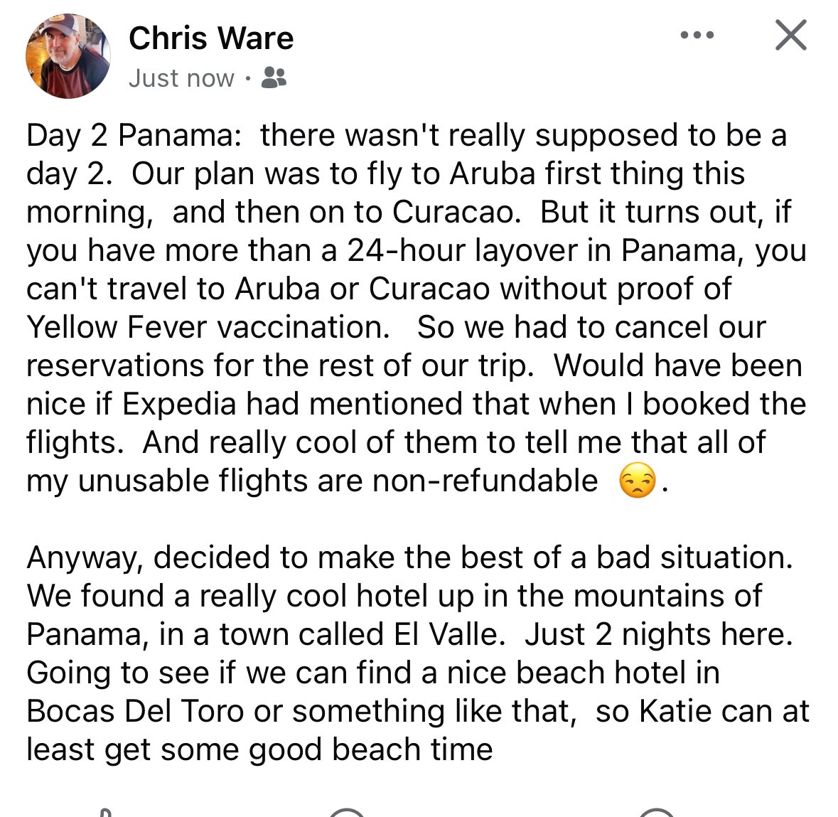 kmyva's tweet photo. Shame on you #expedia 
Ruined my daughter’s spring break for not paying attention to details and to top it off - refusing to refund anything! https://t.co/vAVg9rCPER