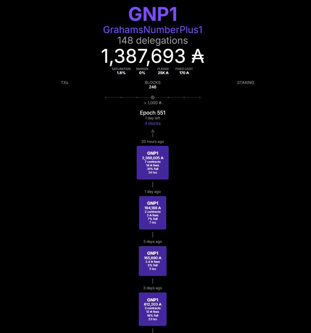 Come on Cardano community after 5 years of producing blocks on a regular basis please give us a chance to survive - either stake with us or like and repost this - small SPOs are the backbone of this community so please support us now 🙏