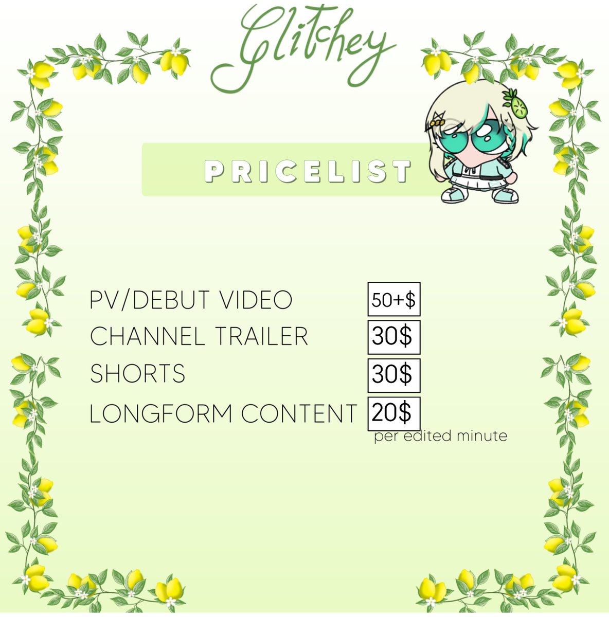 Glitchey 🍋(Vtuber Video editor) tweet media