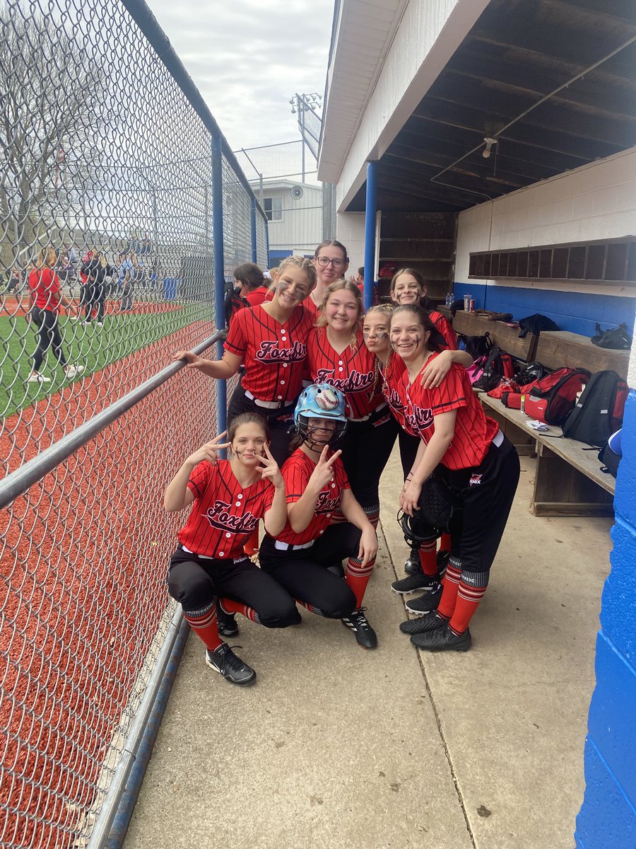 Foxfire 🥎 takes the field for the first time in school history!!