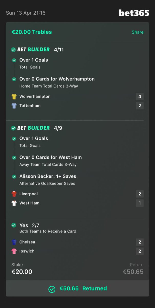 StatmanSammy's tweet image. Another great winner in VIP 💥💥