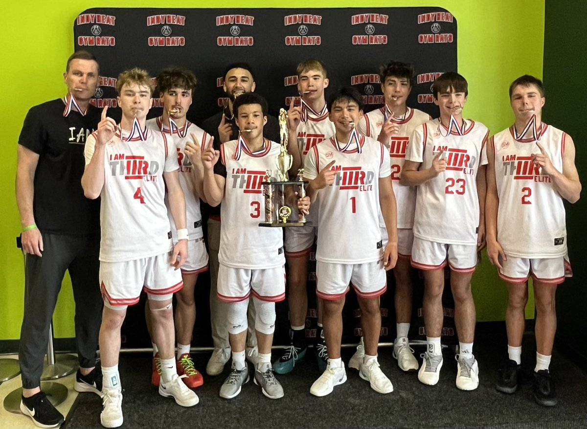 PantherHoopsWHS's tweet photo. Congrats to 2028 guards Eli Mast (#1) and Gavyn Hartzler (#2) for going 4-0 and winning the Gym Rats Spring Kickoff Championship with I AM THIRD ELITE in Fort Wayne this weekend! #FEARLESS

@edwardss18 @WHS_SID @Panthers_AD @CISR_Podcast @JayStephens07 @EliMastickle https://t.co/0o5hBcdlMK