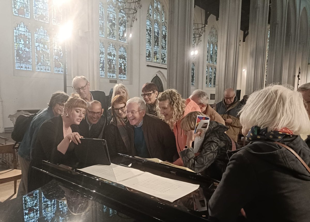 The Facade Ensemble (@facadeensemble) on Twitter photo Halfway through Lent tour already 😭 and it’s been fab! Here’s <a href="/lottebettsdean/">Lotte Betts-Dean</a> + audience poring over Berio scores after today’s concert 😍
<a href="/Bev_EastYorks/">Beverley East Riding</a> <a href="/NewPathsMusic/">New Paths Music</a> people, we’re coming to you next with our brilliant musicians. Tomorrow, 19.30 <a href="/StMarysBeverley/">St Mary's Beverley</a>: join us! Halfway through Lent tour already 😭 and it’s been fab! Here’s <a href="/lottebettsdean/">Lotte Betts-Dean</a> + audience poring over Berio scores after today’s concert 😍
<a href="/Bev_EastYorks/">Beverley East Riding</a> <a href="/NewPathsMusic/">New Paths Music</a> people, we’re coming to you next with our brilliant musicians. Tomorrow, 19.30 <a href="/StMarysBeverley/">St Mary's Beverley</a>: join us!