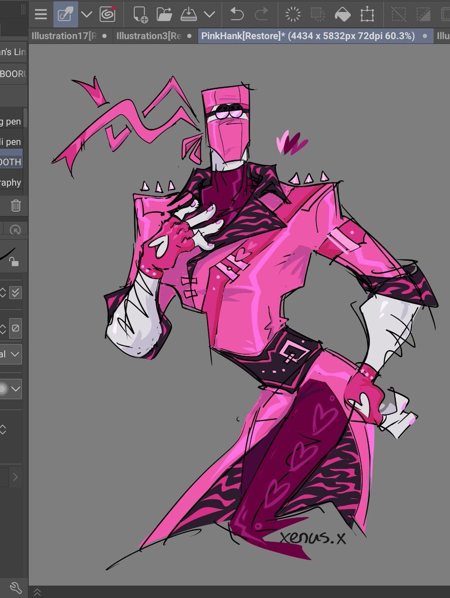 xenus_x's tweet image. I had to figure out how to draw him..

#madcom #madnesscombat #pinkhank