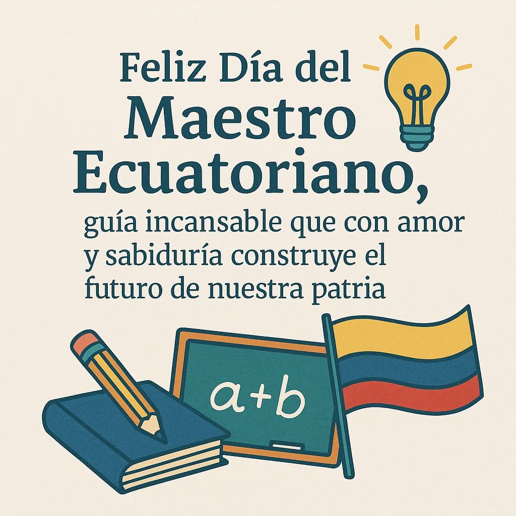 funidh_ec's tweet photo. #FUNIDH 🇪🇨
Feliz día del Maestro! https://t.co/v6cdfK7wdc