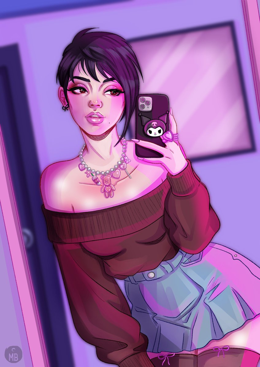 ladywildnimue's tweet image. ¡Hola a todos! Me llamo María y soy ilustradora. En esta cuenta hago contenido erótico y estoy creando un personaje basado en mí. Podéis apoyarme en el enlace que hay en mi perfil pero también siguiéndome. ¿Me ayudáis con un retuit para llegar a más gente? 💜