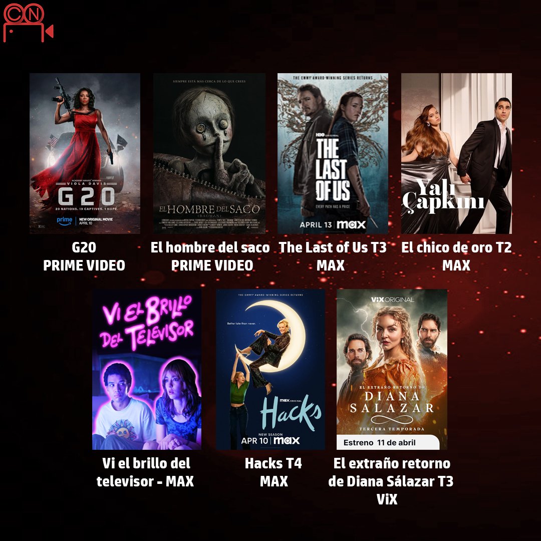 cinenumeros's tweet photo. Amenazas telefónicas, Rami Malek en modo espía, historias religiosas y relatos que conmoverán hasta al más duro de corazón. ¿Qué estreno verás este fin de semana? 🍿🔥

#Drop #TheAmateur #TheChosen #BlackMirror #G20 #TheLastofUs https://t.co/6Za4LHYHsh