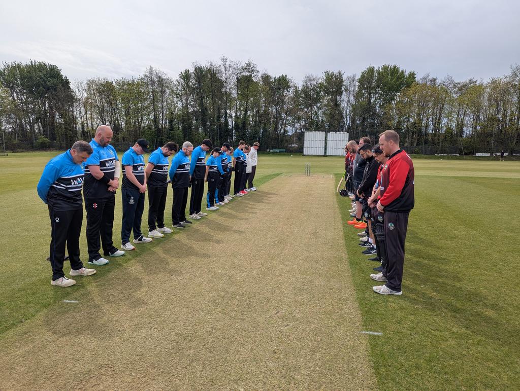 Huge thank you to <a href="/llangennechcc/">Llangennech CC</a> for observing a minutes silence for two past <a href="/PirateCricket/">Port Talbot Town CC</a> players in Mike Martin and Andrew Williams.. 💔