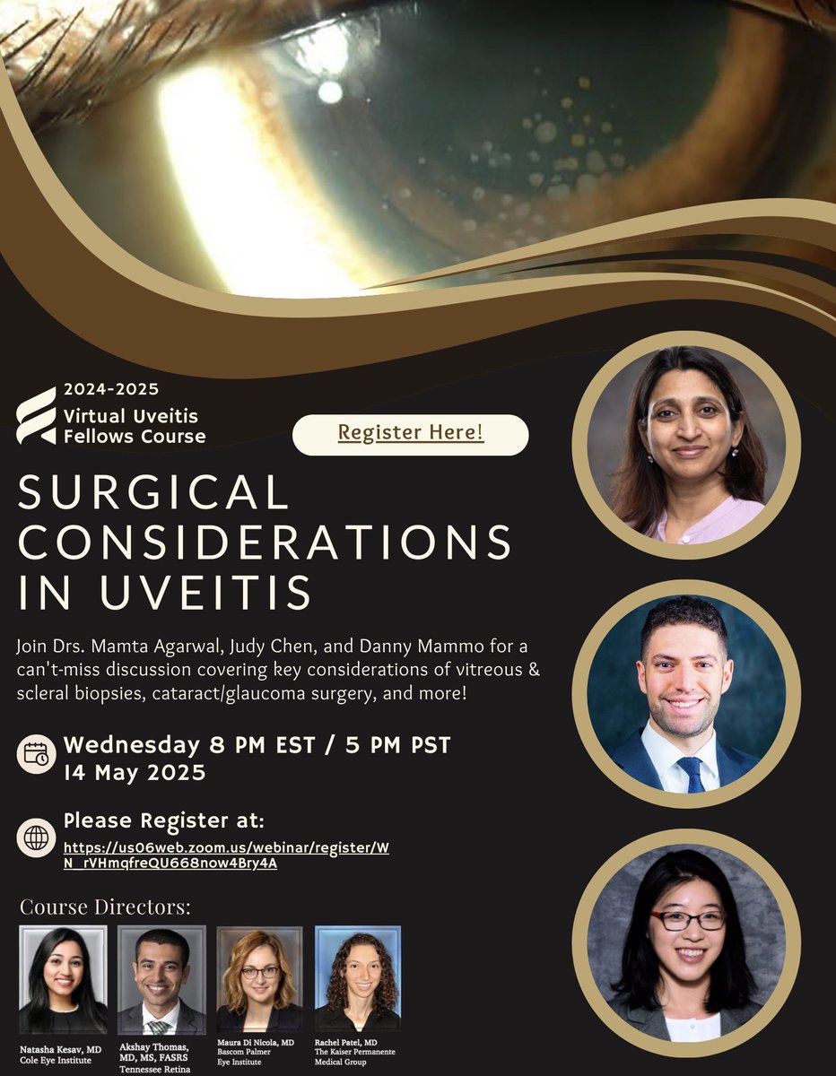 Don’t miss the upcoming VUFC session on 5/14/25 at 8PM EST! Link to register: us06web.zoom.us/webinar/regist…