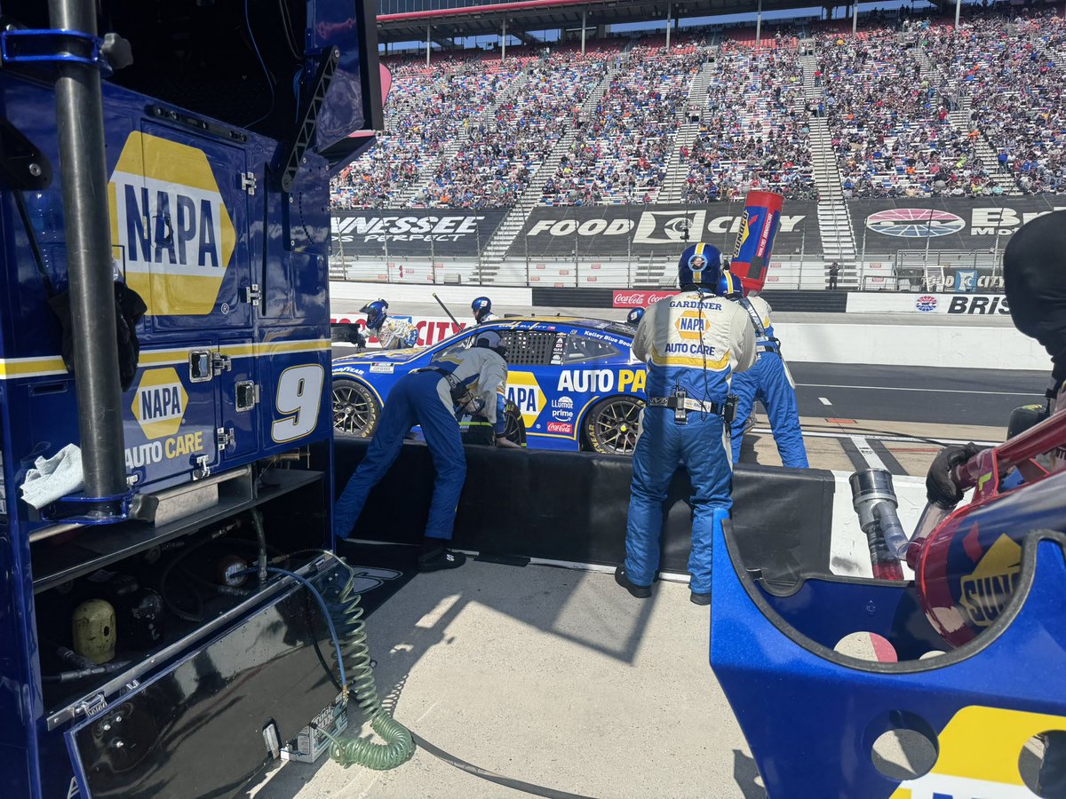 NAPA Racing (@naparacing) on Twitter photo P16 again at the second stage break <a href="/ItsBristolBaby/">Bristol Motor Speedway</a>. We’ll pit for tires, fuel and an adjustment under the caution 🔧 #di9 #teamNAPA P16 again at the second stage break <a href="/ItsBristolBaby/">Bristol Motor Speedway</a>. We’ll pit for tires, fuel and an adjustment under the caution 🔧 #di9 #teamNAPA