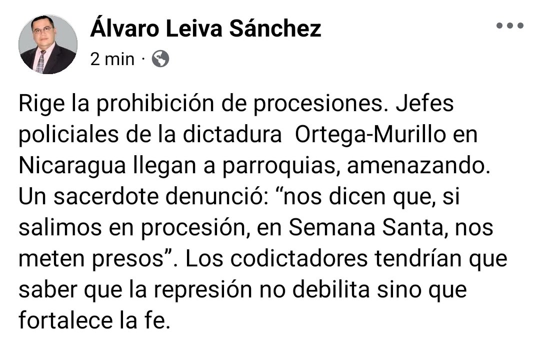 La fortaleza de la fe frente a la represión.