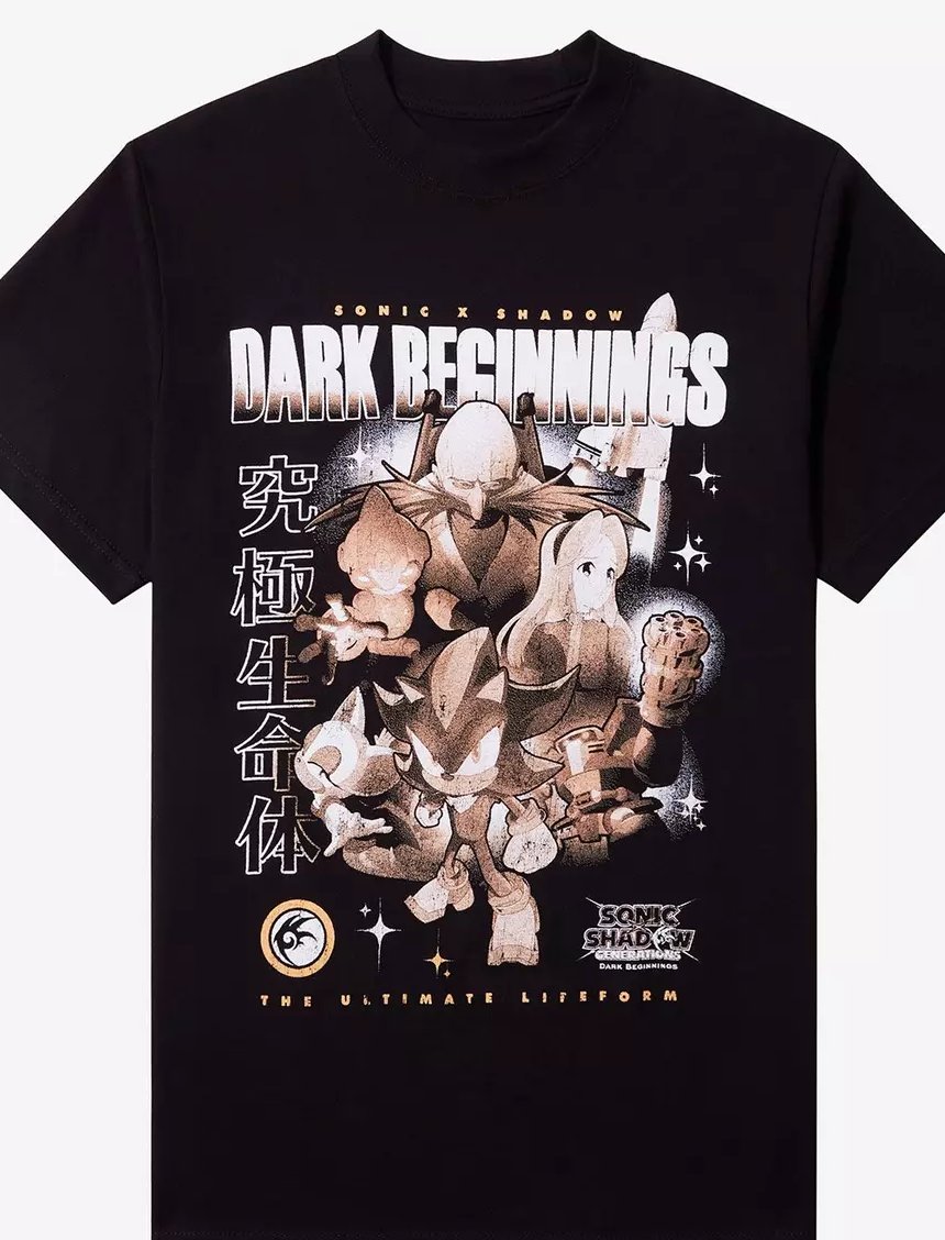 Shadow the Hedgehog shirts at Hot Topic: Sonic X Shadow