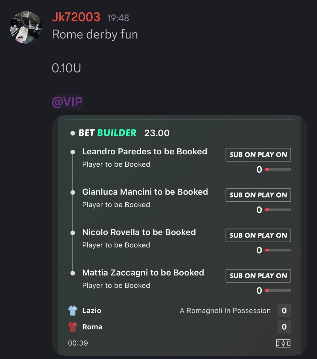 jk720031's tweet image. +£4,300 from the Rome derby🫨

Let’s get the giveaway going!🎁

Vip just cashed 2 huge bets 
•22/1 £10-&amp;gt;£220
•7.3/1 £10-&amp;gt;£83.50

If you want to get involved for the ucl this week drop a message under this and I’ll dm you!❤️