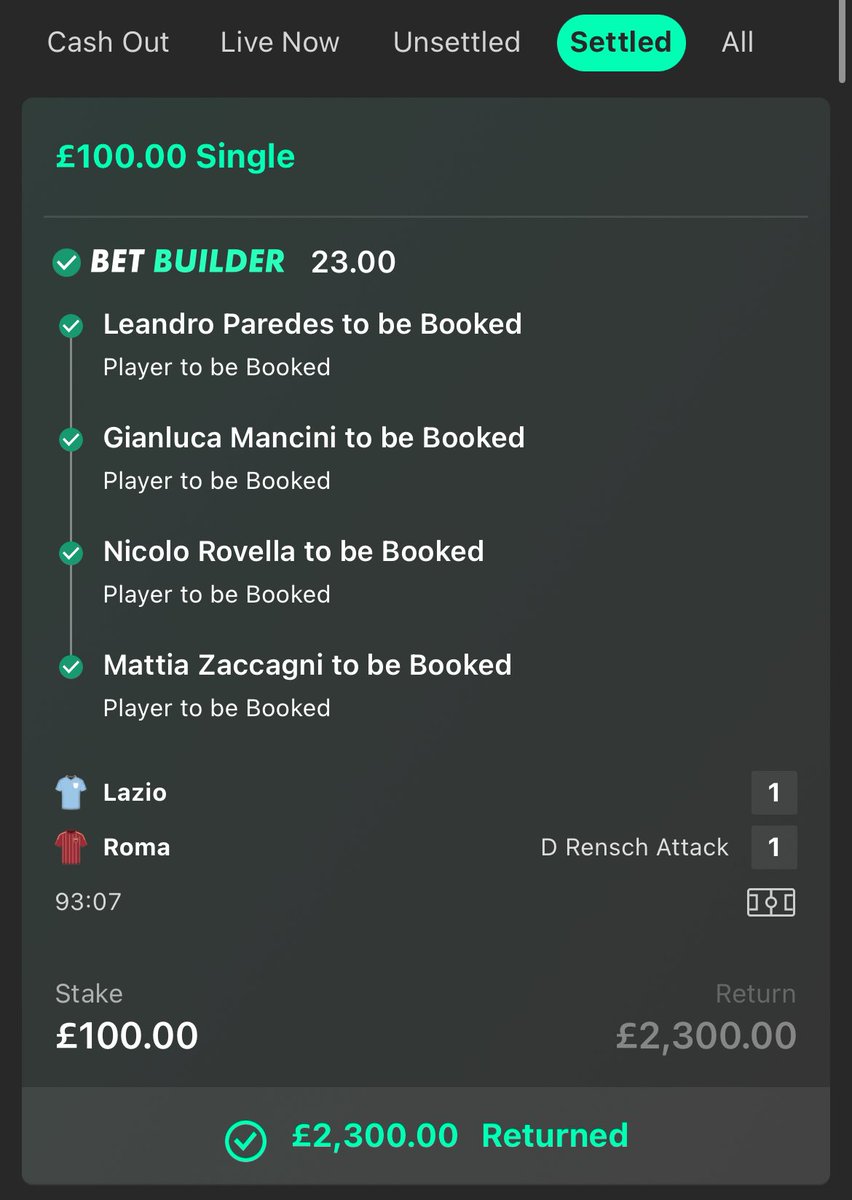 jk720031's tweet image. +£4,300 from the Rome derby🫨

Let’s get the giveaway going!🎁

Vip just cashed 2 huge bets 
•22/1 £10-&amp;gt;£220
•7.3/1 £10-&amp;gt;£83.50

If you want to get involved for the ucl this week drop a message under this and I’ll dm you!❤️