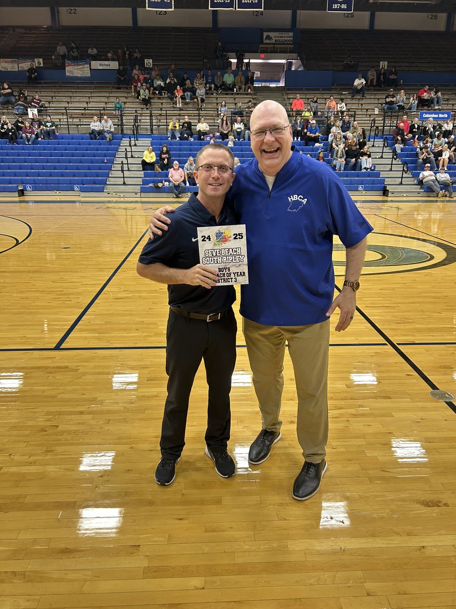 Congrats to Seve Beach of for being named District 3 Coach of the Year and tabbed to be one of our East All-Star game coaches.