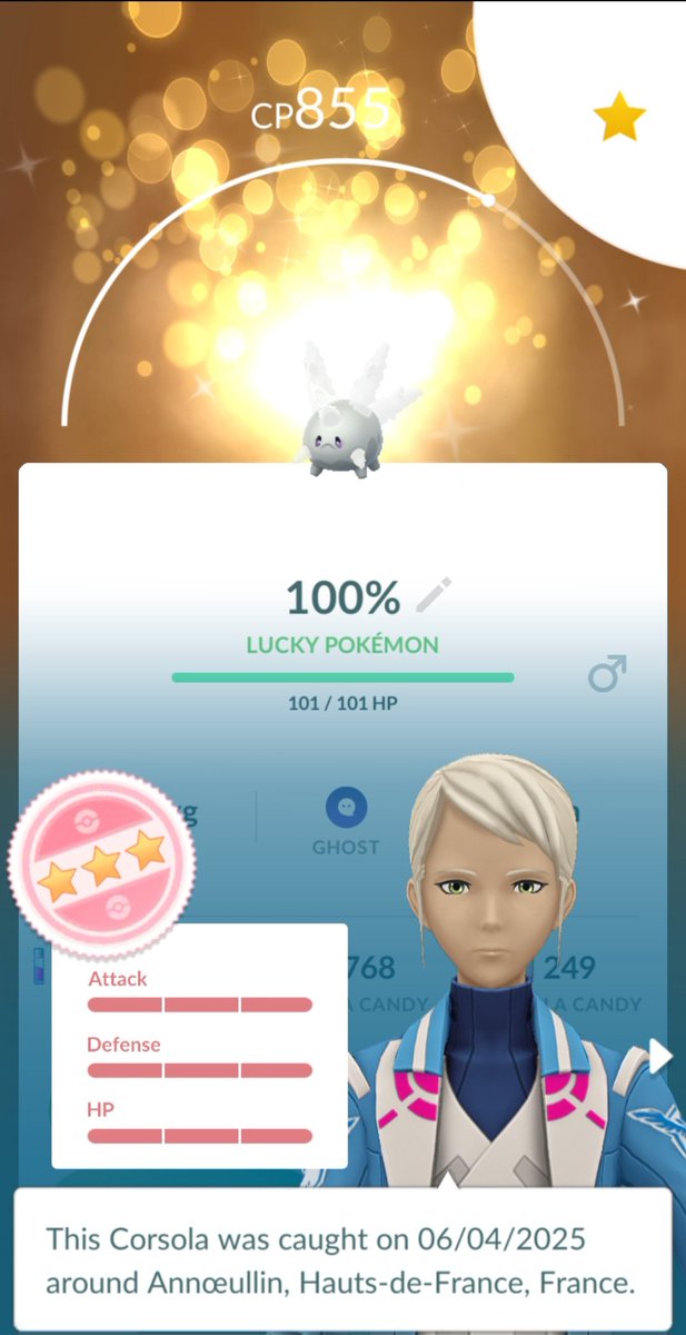 I used a lucky trinket and got a shlundo in return! 🥳

#PokemonGO
