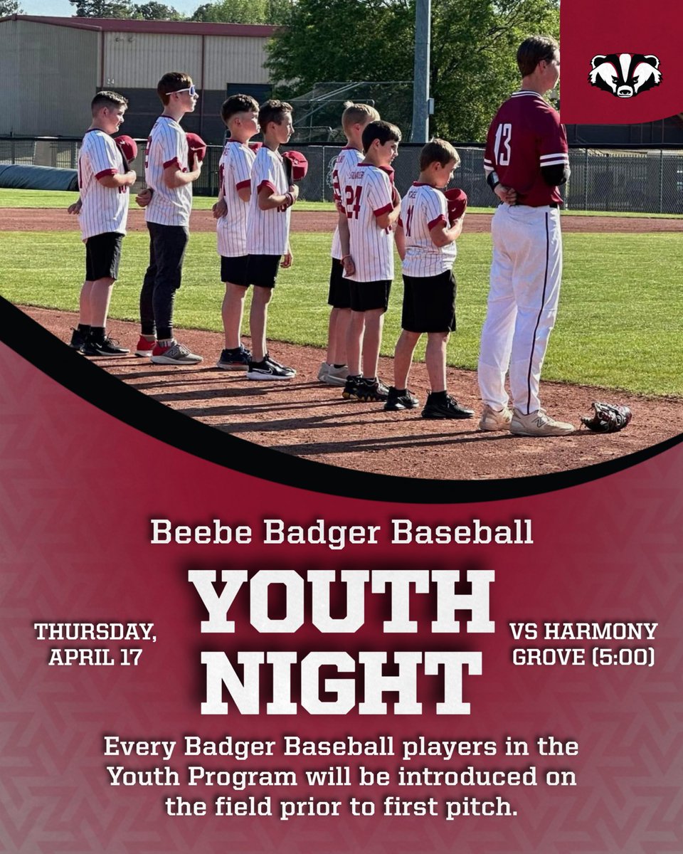 🚨🦡⚾️YOUTH NIGHT⚾️🦡🚨

Thursday, April 17 (5:00)

Need ALL of our Youth Badgers out at the park this Thursday’s game to be introduced on field prior to first pitch!

Going to be a fun night! Can’t wait to see you all there!!!