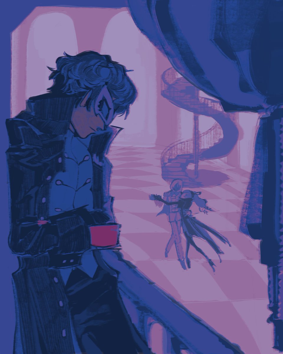 burgerwrld's tweet image. #P5R   don't feel like rendering this like at all