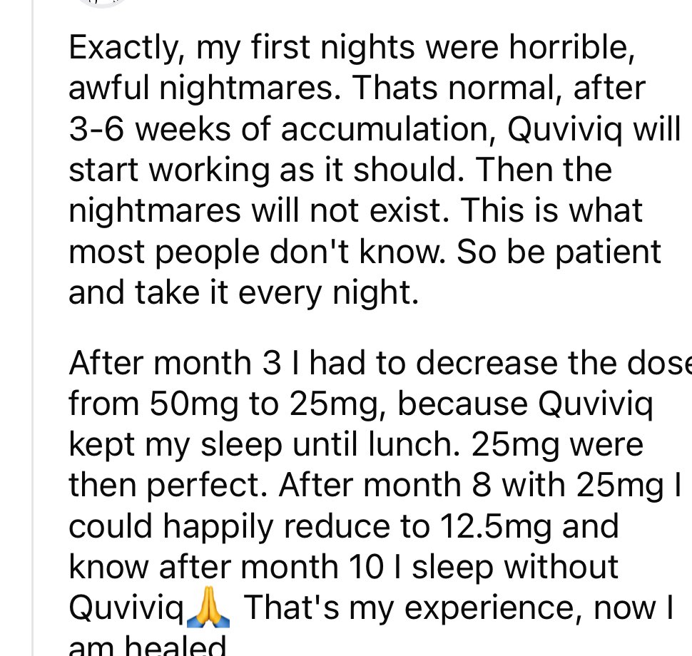 Omrider's tweet photo. @kirstler31 1st night deep sleep improved …I just dove into Reddit posts today, seems like most drugs, quite the variance in people’s experiences..so many variables.  I’m on 25mg, but some people do better on the 50mg it seems. Screenshot below of one comment on Reddit.. https://t.co/BGPIm1w1ne