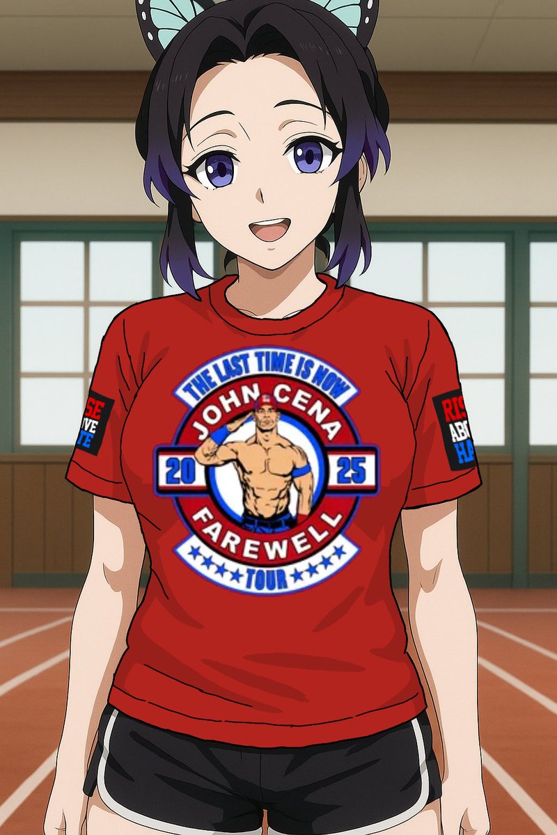 Shinobu con la merch de la Pesadilla Americana y John Cena

#AmericanNightmare #Cenation #RiseAboveHate #JohnCena #CodyRhodes #WWE #WM41 #TheLastTimeIsNow