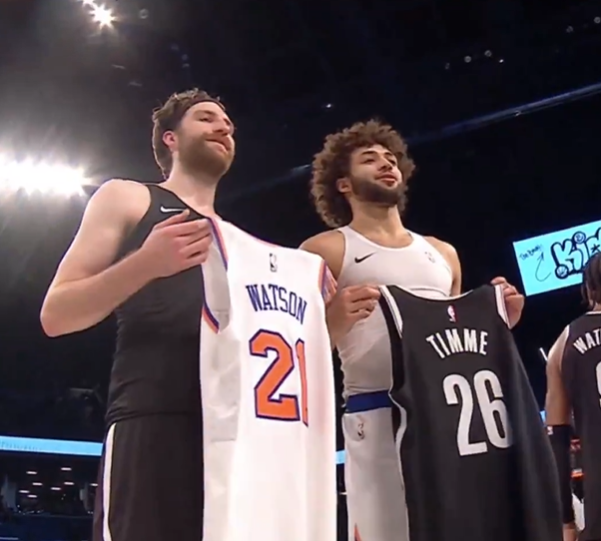 slipperstillfit's tweet photo. Two dudes who fought their way into the league share a cool moment on the final day of the NBA regular season. https://t.co/fvAG59Tg4f