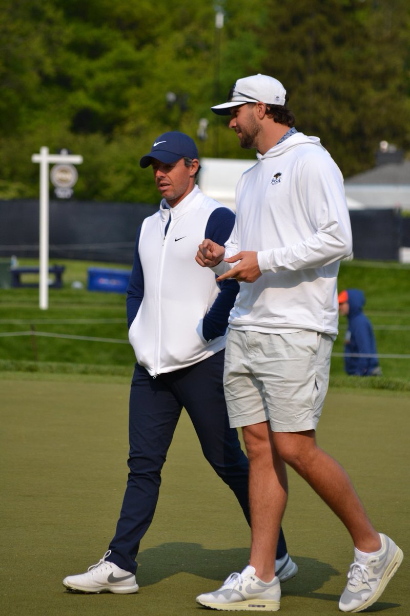rblack's tweet photo. I’m going to win MVP and the Super Bowl, you win the masters.  2 down 1 to go. #rory #gobills https://t.co/xeGf6NlUmb