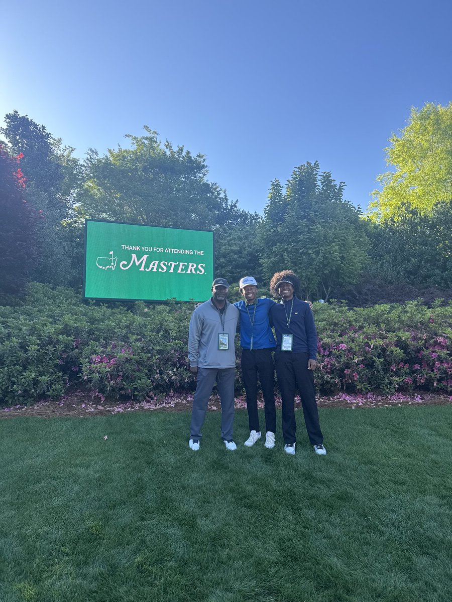 KelvinWhyte2026's tweet photo. Had so Much fun at the Masters this weekend, all thanks to Aaron Rai so grateful to be able to experience this ⛳️ https://t.co/9PX9wMX7NF