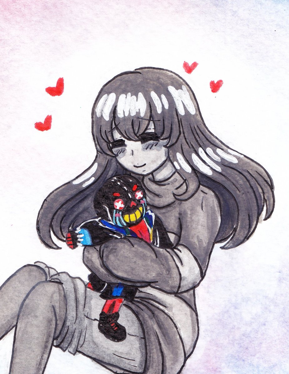 rou_yazz's tweet photo. 🖤💙❤️🖤Error Sans x Core Frisk 🖤💙❤️🖤
#errorsans #corefrisk #drawing #watercolors #drawingtradicional #shipfrans https://t.co/bxRrAipTv8