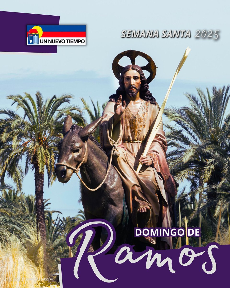 Hoy #DomingoDeRamos conmemoramos la entrada triunfal del hijo de Dios a Jerusalén, con lo cual inicia de  manera solemne la Semana Santa. 

¡Bendito el que viene en el nombre de Señor!