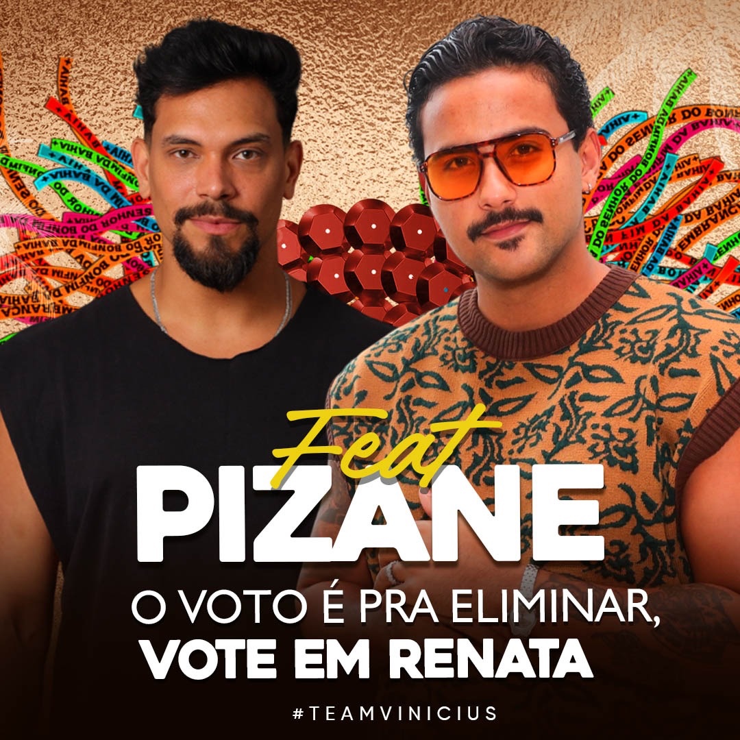viniciusnasofc's tweet image. 🚨MUTIRÃO BATE PAPO E VOTA Feat. @olucaspizane 

🗳A cada 10 VOTOS comente um EMOJI!

❌ O voto é para ELIMINAR, vote em RENATA

✅ Meta: 15K respostas

⏰ Encerramento às 20H

▶️ VOTO ÚNICO: bit.ly/4jtrzOg 
▶️ VOTO TORCIDA: glo.bo/3Ert4h1

#BBB25  #TeamVinicius…