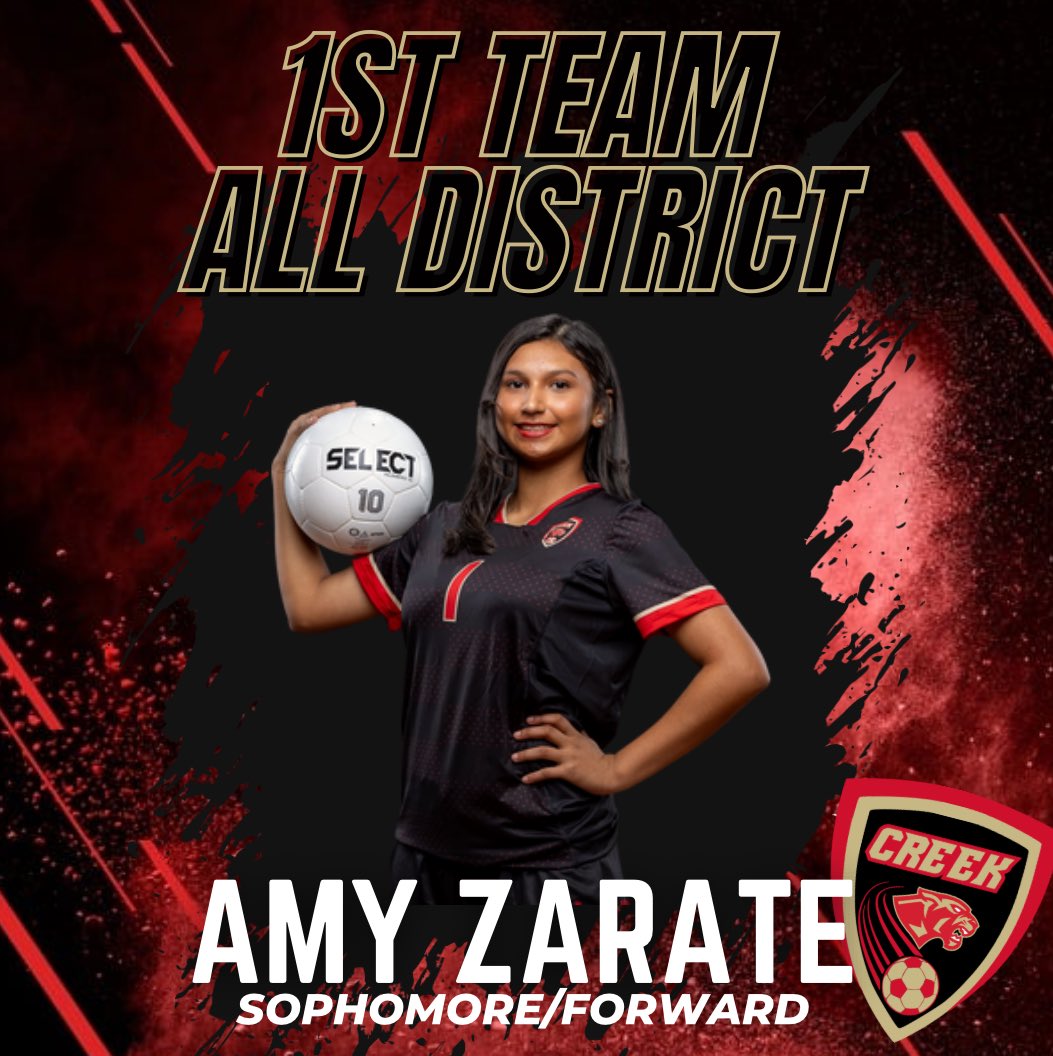 The ultimate competitor! The engine that got our offense started and the energy that kept everyone having fun! Congratulations, Amy! #alldistrict #13-6A