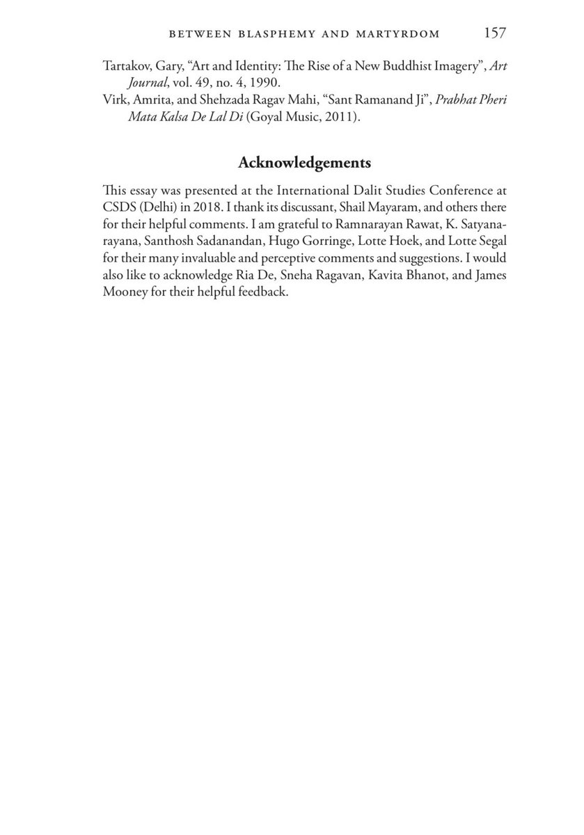 DuggalKoonal's tweet photo. On the eve of Ambedkar Jayanti, I am delighted to share my essay “Between Blasphemy and Martyrdom: The Formation of Ravidassia Religion in Punjab,” which has been published in Dalit Studies Volume Two “Dalit Journeys for Dignity: Religion, Freedom, and Caste” https://t.co/mJMKLyVY7n