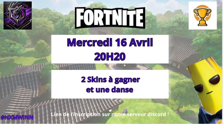 Noctium_ESP0RT's tweet photo. 🔥🔥 NoXiuM CUP 1 – LET'S GOOOOOOOO  🔥🔥 📅Date : 16/04/2025
🕹️Mode : Solo
🎁Récompenses : 2 skins + 1 danse à gagner !

👉Rejoins la room ici :https://t.co/A9CSlU2ADh 
Viens montrer qui est le boss ⚡️ Prépare tes meilleurs moves et c'est parti !

#NXMWIN #CUP #FORTNITE #OPEN https://t.co/uCtlG3lVdp